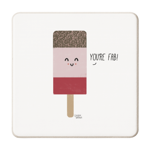 Fab - personalised beer coaster by Leeann Walker