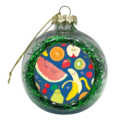 Fabricated Fruit - xmas bauble by Lizzie Barber