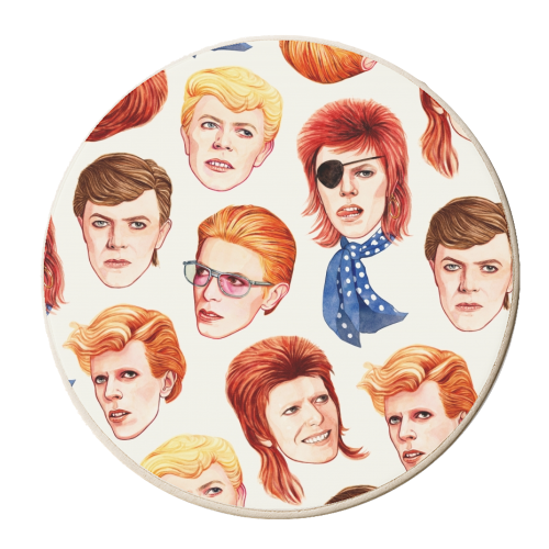 Fabulous Bowie - personalised beer coaster by Helen Green