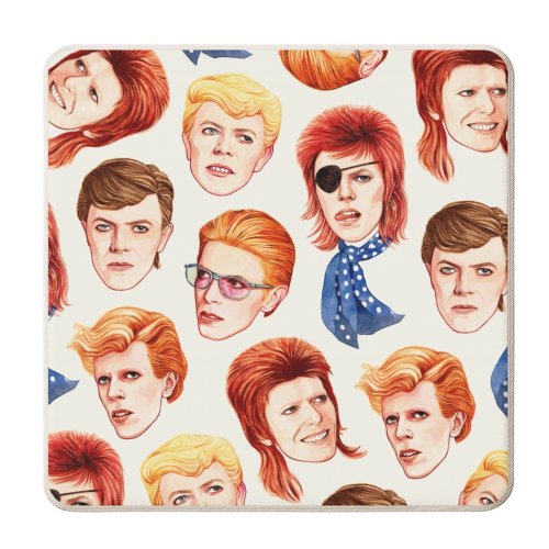 Fabulous Bowie - personalised beer coaster by Helen Green