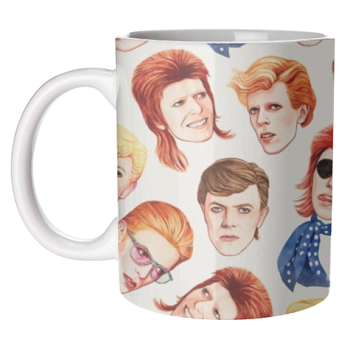 Fabulous Bowie - unique mug by Helen Green
