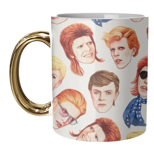 Fabulous Bowie - unique mug by Helen Green