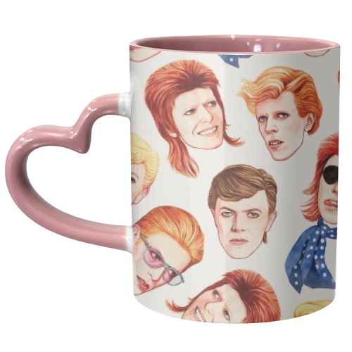 Fabulous Bowie - unique mug by Helen Green
