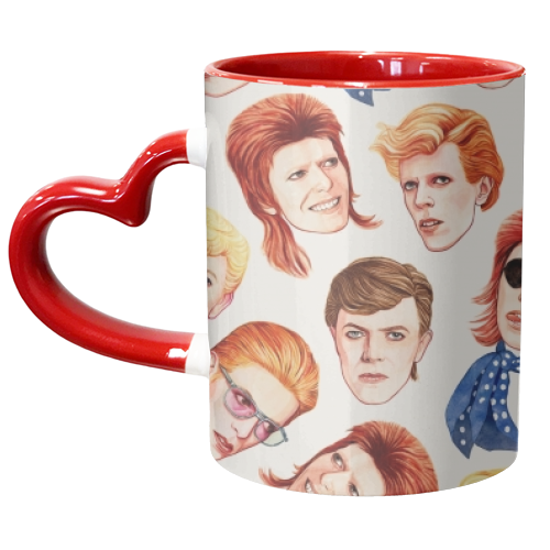 Fabulous Bowie - unique mug by Helen Green