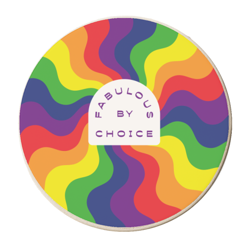 Fabulous by Choice - personalised beer coaster by Tea Filipi