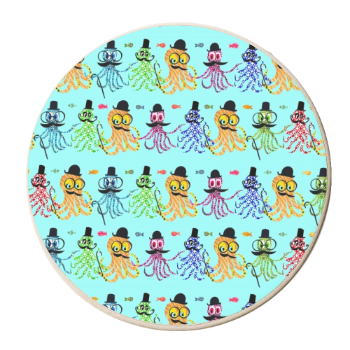 Fabulous Octopus - personalised beer coaster by Dominic Early