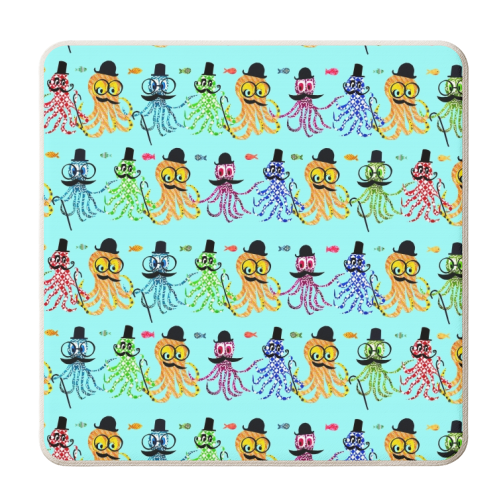 Fabulous Octopus - personalised beer coaster by Dominic Early