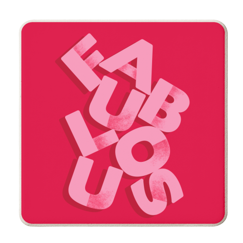 FABULOUS - personalised beer coaster by Ania Wieclaw