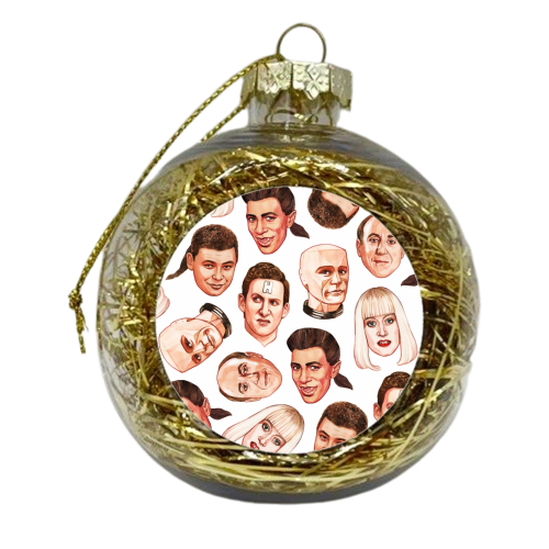 Faces of the Dwarf - xmas bauble by Helen Green