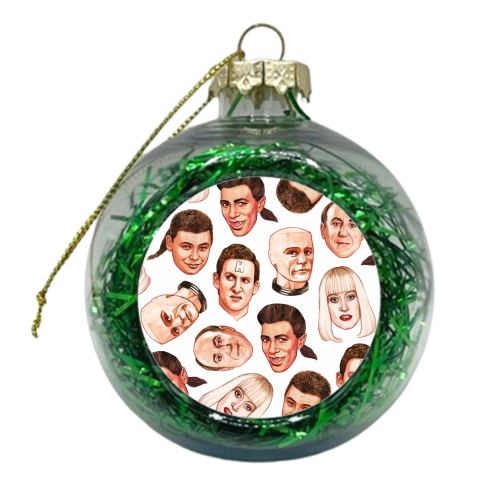 Faces of the Dwarf - xmas bauble by Helen Green
