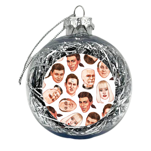 Faces of the Dwarf - xmas bauble by Helen Green