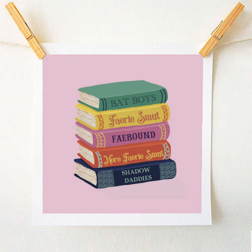 Faerie fantasy book club - A1 - A4 art print by Giddy Kipper