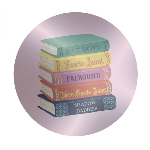 Faerie fantasy book club - Circle Sticker by Giddy Kipper