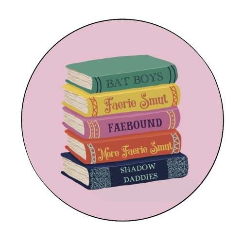 Faerie fantasy book club - Circle Sticker by Giddy Kipper