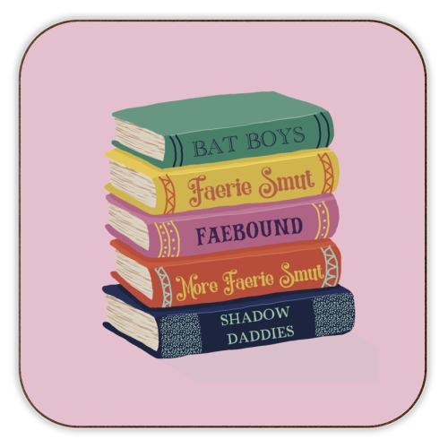 Faerie fantasy book club - personalised beer coaster by Giddy Kipper