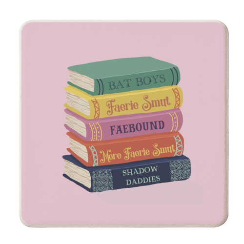 Faerie fantasy book club - personalised beer coaster by Giddy Kipper