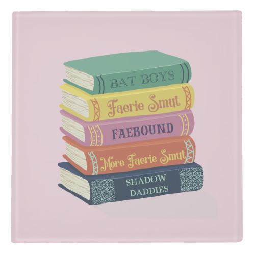 Faerie fantasy book club - personalised beer coaster by Giddy Kipper