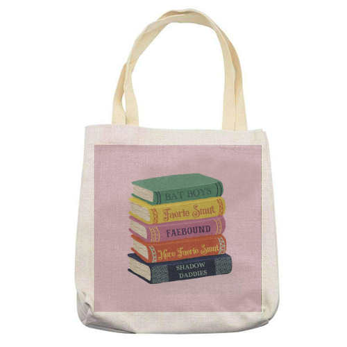 Faerie fantasy book club - printed canvas tote bag by Giddy Kipper