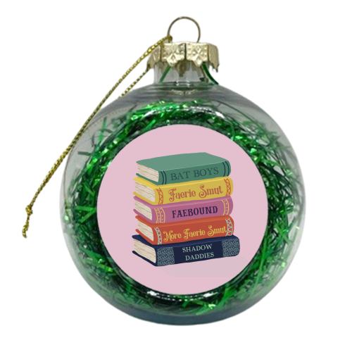 Faerie fantasy book club - xmas bauble by Giddy Kipper