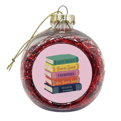 Faerie fantasy book club - xmas bauble by Giddy Kipper