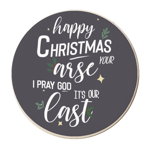 Fairytale of New York - personalised beer coaster by Pink and Pip