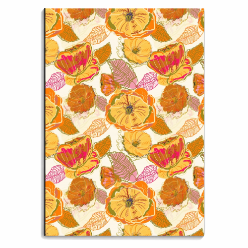 Fall Floral - personalised A4, A5, A6 notebook by Uma Prabhakar Gokhale