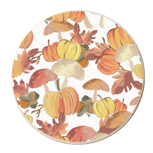 Fall Vibes - personalised beer coaster by Mukta Lata Barua