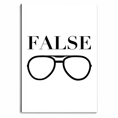 False and Glasses, Dwight Schrute, The Office Quote - personalised A4, A5, A6 notebook by Toni Scott