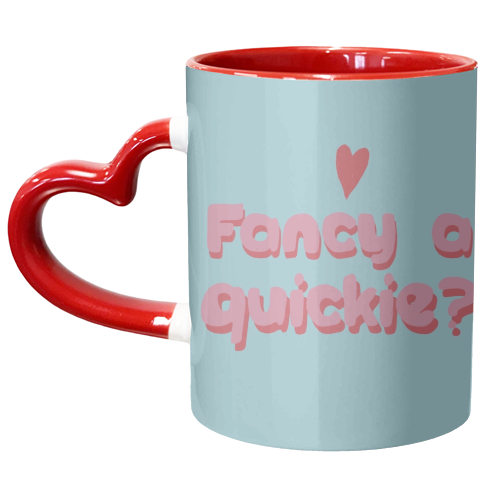 Fancy a quickie? - unique mug by Giddy Kipper