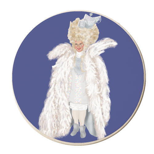 Fancy British Icon - personalised beer coaster by Sarah Wilkinson