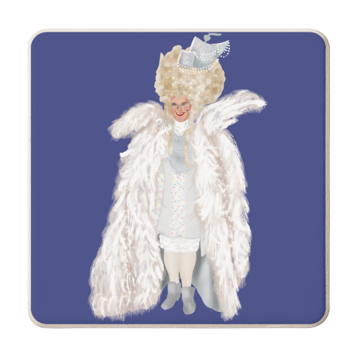 Fancy British Icon - personalised beer coaster by Sarah Wilkinson