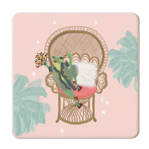 Fancy Frog - personalised beer coaster by Steph Pryor