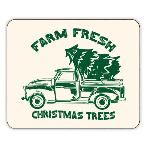 Farm Fresh Christmas Trees Vintage - designer placemat by EZbie