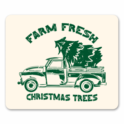 Farm Fresh Christmas Trees Vintage - mouse mat by EZbie