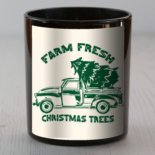 Farm Fresh Christmas Trees Vintage - scented candle by EZbie