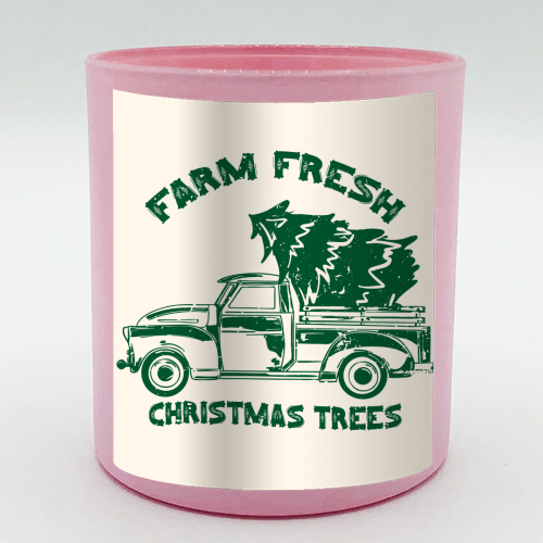 Farm Fresh Christmas Trees Vintage - scented candle by EZbie