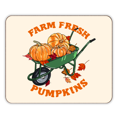 Farm Fresh Pumpkins Vintage Fall Illustration - designer placemat by EZbie