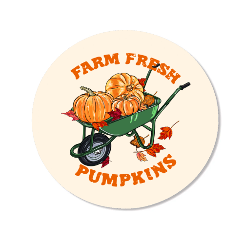 Farm Fresh Pumpkins Vintage Fall Illustration - Magnet by EZbie