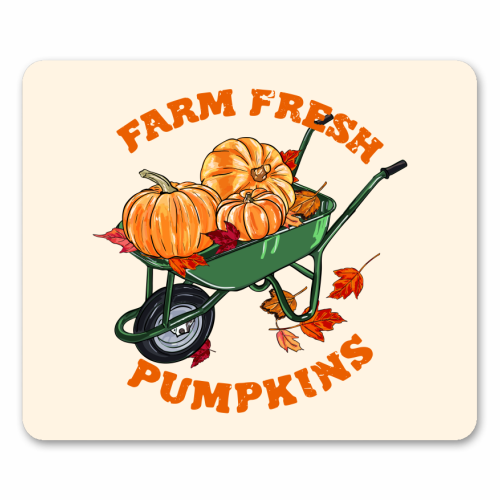 Farm Fresh Pumpkins Vintage Fall Illustration - mouse mat by EZbie