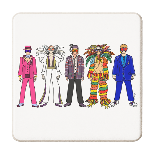 Fashion Costumes - personalised beer coaster by Notsniw Art