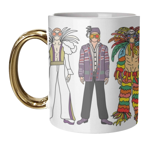 Fashion Costumes - unique mug by Notsniw Art