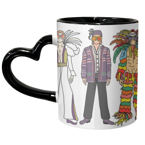Fashion Costumes - unique mug by Notsniw Art