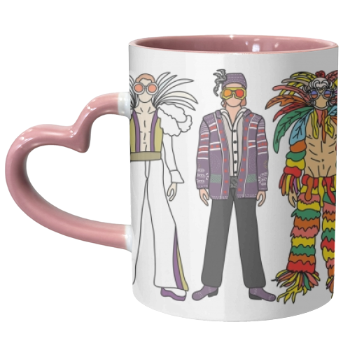Fashion Costumes - unique mug by Notsniw Art