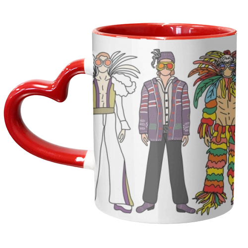 Fashion Costumes - unique mug by Notsniw Art