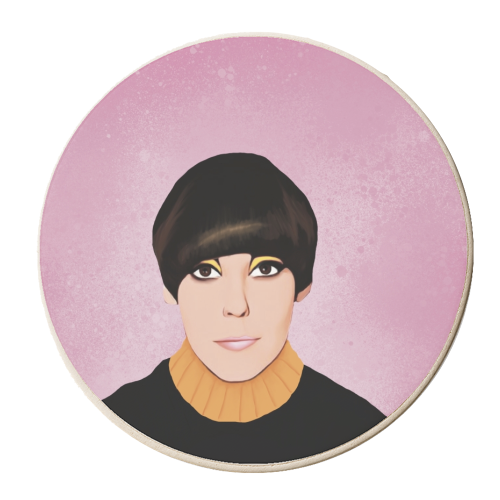 Fashion Icons: Mary - personalised beer coaster by Giddy Kipper