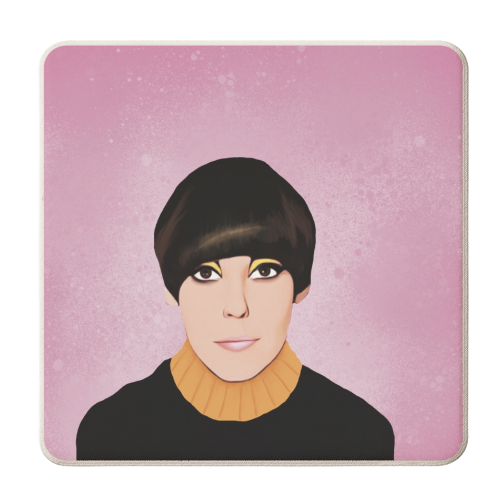 Fashion Icons: Mary - personalised beer coaster by Giddy Kipper