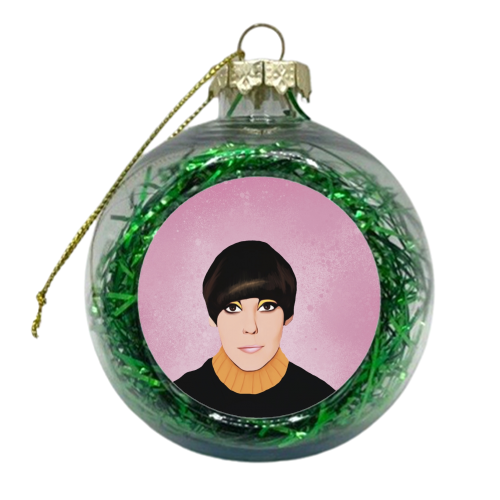 Fashion Icons: Mary - xmas bauble by Giddy Kipper