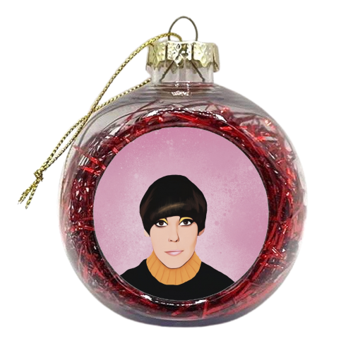 Fashion Icons: Mary - xmas bauble by Giddy Kipper