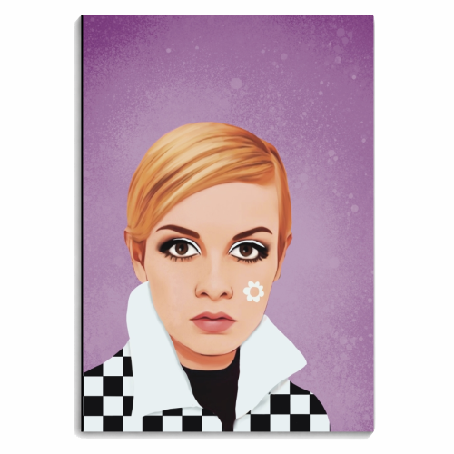 Fashion Icons: Twiggy - personalised A4, A5, A6 notebook by Giddy Kipper