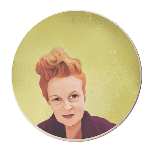 Fashion Icons: Vivienne - personalised beer coaster by Giddy Kipper